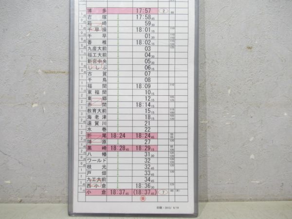 小倉運転区 42行路 (ソニック号)