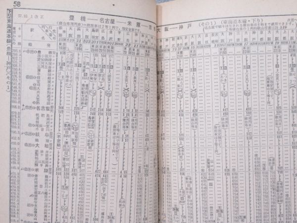 日本国有鉄道 時刻表 1962年11月