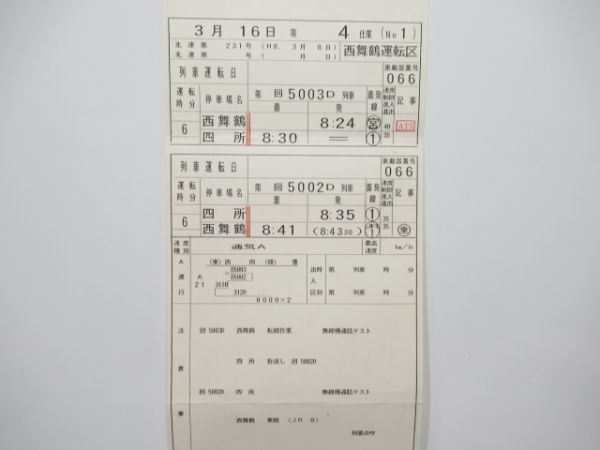 西舞鶴運転区特急タンゴディスカバリー