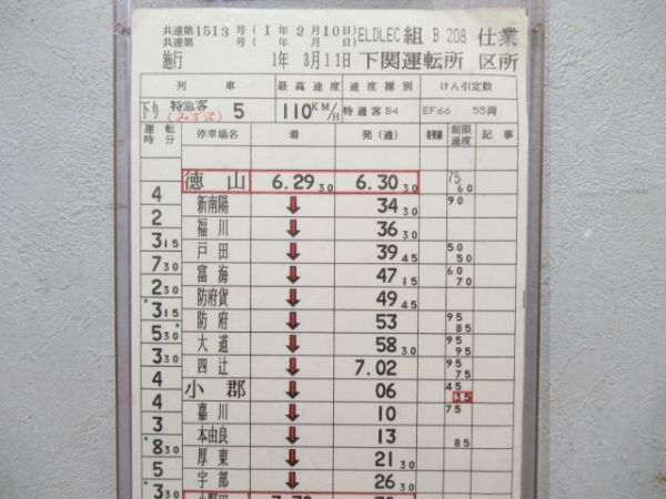 下関運転所寝台特急みずほ