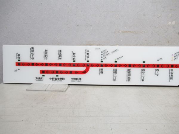 東京メトロ 丸ノ内線 車内路線案内図