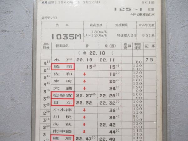 平運輸区揃い　行路票付き