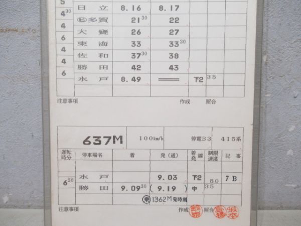 平運輸区揃い　行路票付き