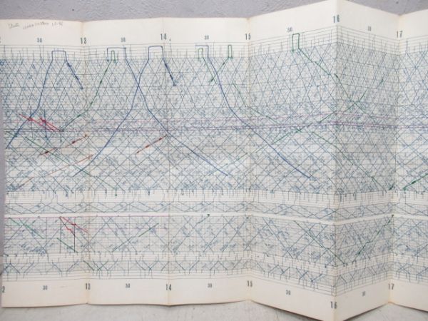 列車運行図表 小田急電鉄㈱ 昭和43年 - 銀河