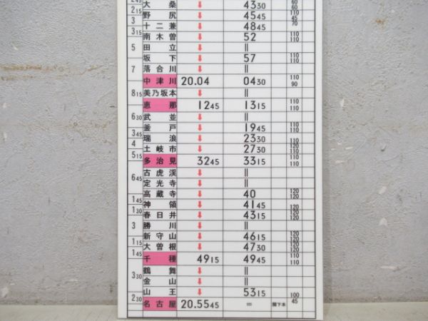 神領運輸区 B77-S行路 [383系 しなの]