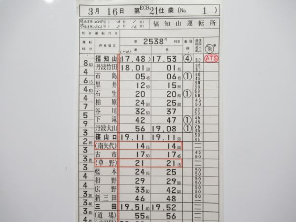 福知山運転所 ECB21仕業 揃い