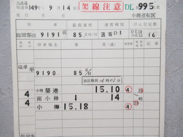 小樽運転区