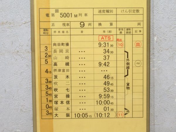 京都電車区 休前15行路 (きたぐに 入り)