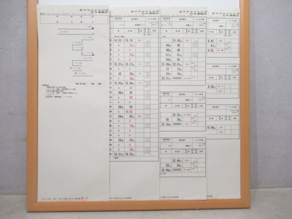 松本運輸区 変平平B258行路 揃い (特急あずさ 入り)