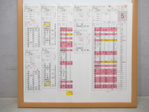 鹿児島運輸センター 38行路 揃い (特急きりしま 入り)