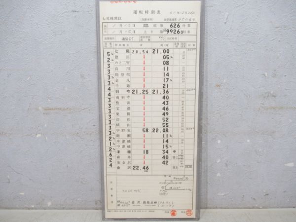 七尾機関区 臨626仕業