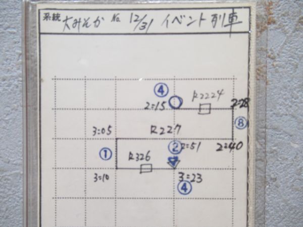 阪急イベント列車用スタフ3枚セット