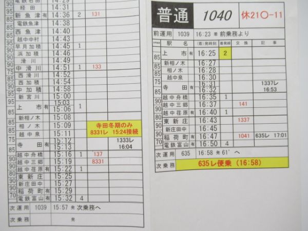 富山地方鉄道バラ5枚セット