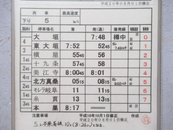 樽見鉄道株式会社　B3仕業揃い