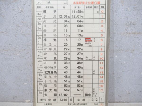 樽見鉄道株式会社　B3仕業揃い