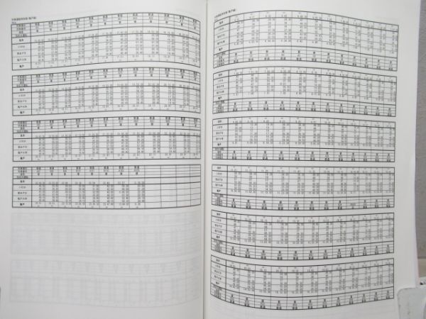 乗務員用 列車取扱方列車運転時刻表