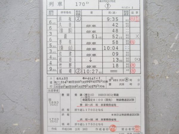 豊岡鉄道部　1行路揃い「急行だいせん」入り