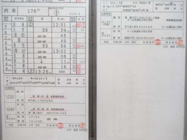 豊岡鉄道部　1行路揃い「急行だいせん」入り