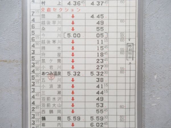 新津運転所　変36仕業「寝台特急出羽」