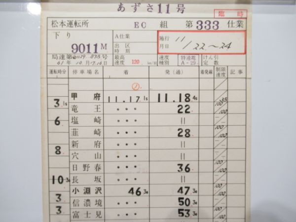 松本運転所　EC組333仕業「あずさ11号」