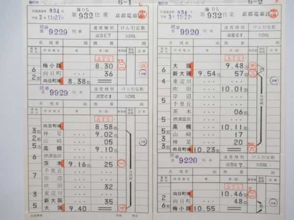 京都電車区　臨DL932仕業揃い「DD51試運転」