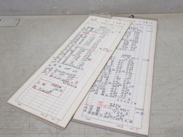 185系 時刻表差し (「草津」入り スタフ付き)