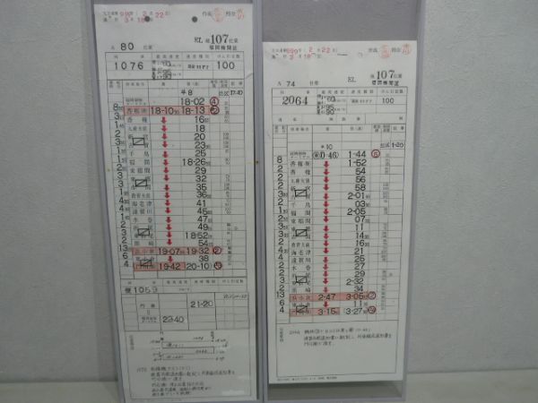 福岡機関区通貨揃い