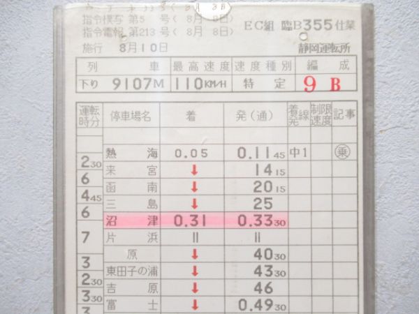 静岡運転所　EC組臨B355仕業揃い「183系9両」