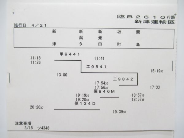 新津運輸区 臨B2610行路揃い「EF81」