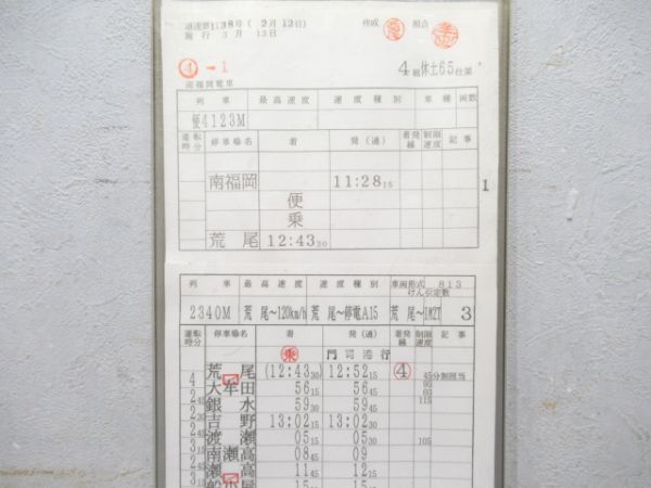 南福岡電車区 休土65仕業 (485系 かもめ 入り)