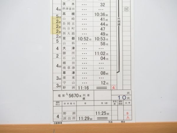 米原電車区 休前38行路