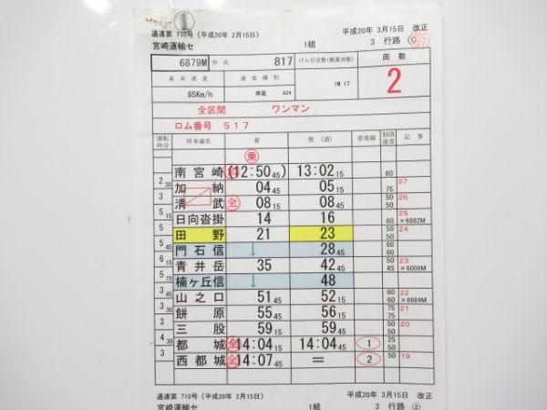 宮崎運輸センター 3行路 揃い (にちりん 入り)