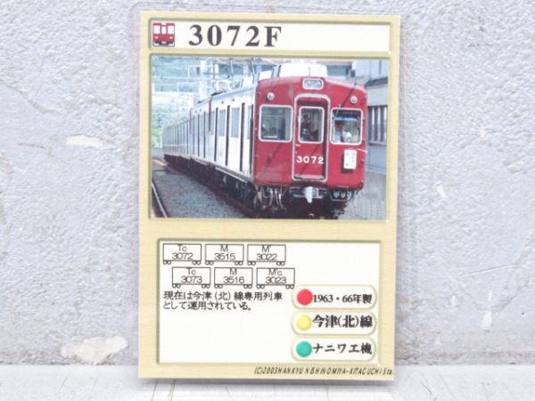 阪急 「3072」 形式番号板・銘板・検査票 セット