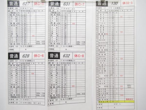 富山地方鉄道バラ10枚セット【B】