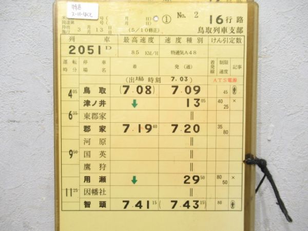 鳥取列車支部 16行路 (特急スーパーはくと 入り)