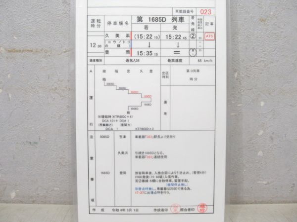 西舞鶴運転所 バラ③仕業 (特急たんごリレー/特急はしだて)