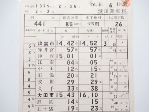 浜田運転区　DL組6仕業