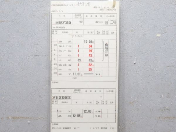 品川運転所 臨B164行路 揃い