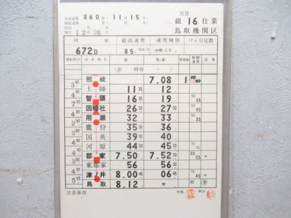 鳥取機関区 気B16仕業 揃い