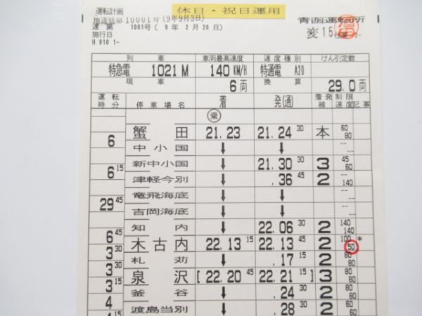 青函運転所　変15仕業「海峡・はつかり」入り