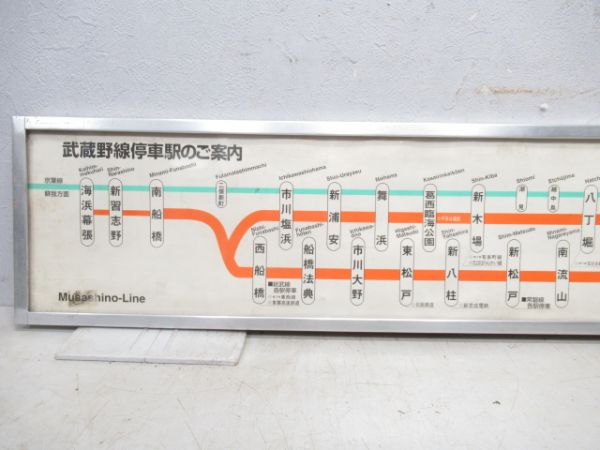 武蔵野線 停車駅案内板