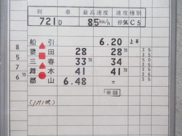 郡山区所磐越東線　501仕業揃い 通票表示入り