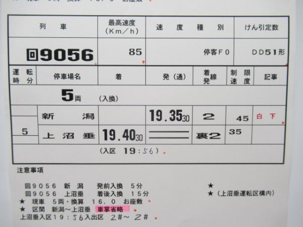 新津運輸区　臨B2512行路揃い「DD51」