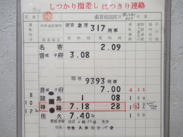 名寄機関区　臨工BC859仕業揃い　廃駅停車有り　通票表示入り