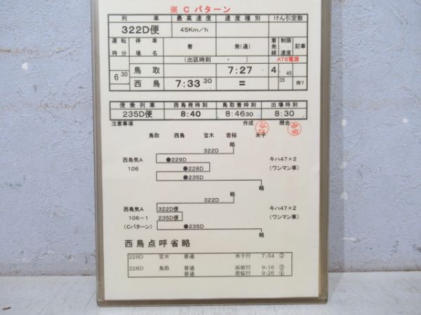 鳥取列車支部 1行路 (キハ47/若桜線)