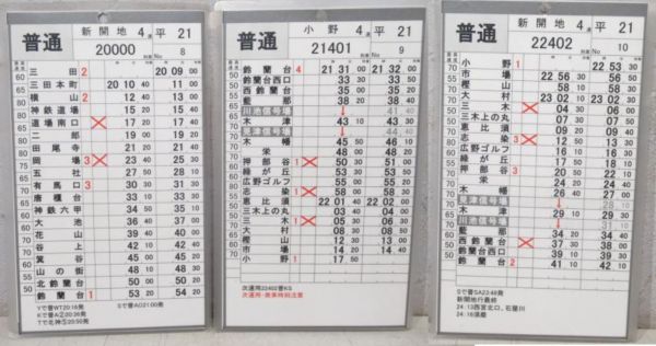 神戸電鉄 スタフ 平21/平22 揃い (快速・急行 入り)