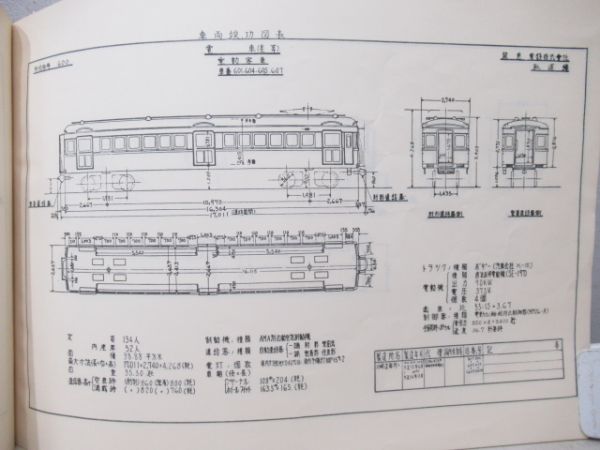 阪急600系　車両形式図表