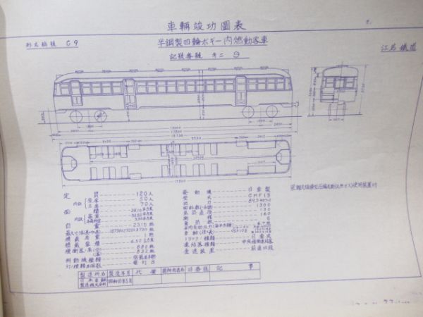 江若鉄道　車輌竣功面