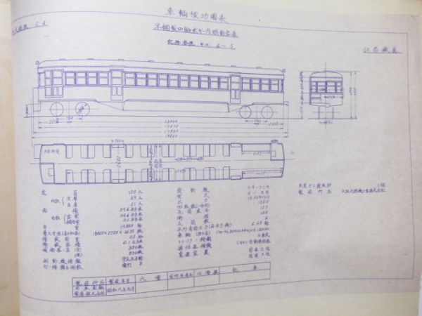 江若鉄道　車輌竣功面