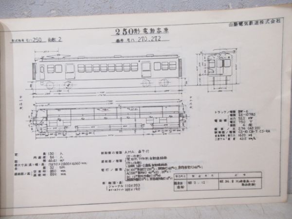 山陽電車　車両形式図集